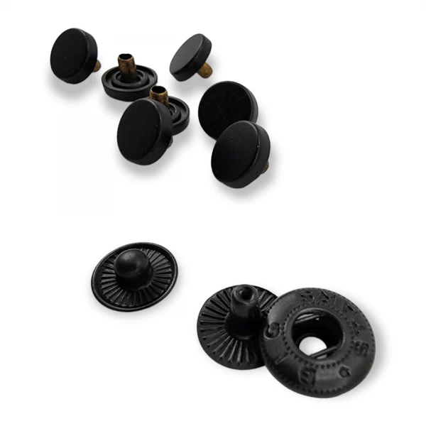 10 mm - 16 L Flat Shape Zamak Snap Fasteners Button E 1990