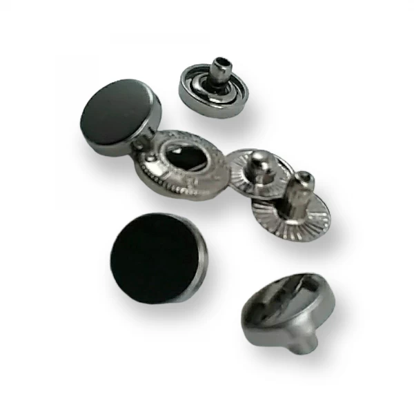 10 mm - 16 L Flat Shape Zamak Snap Fasteners Button E 1990