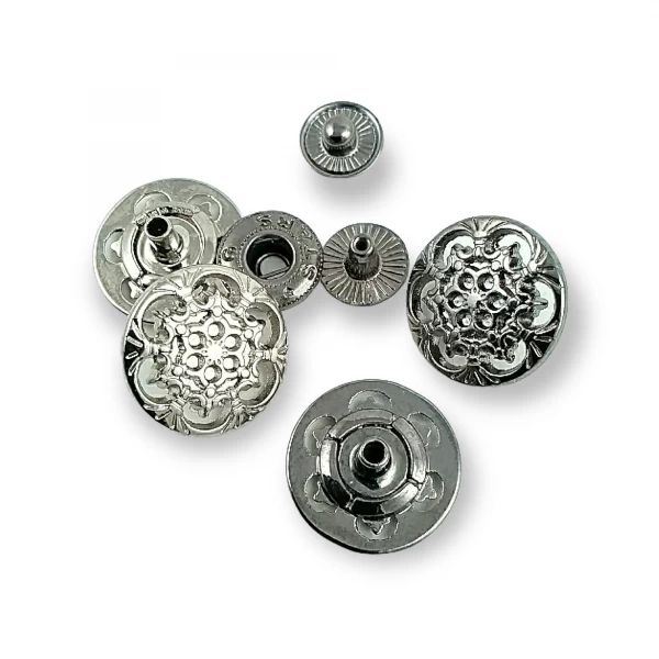 18 mm 28 boy Çıtçıt Düğme Mont ve Çanta Çıtçıtı Estetik Tasarımlı E 203