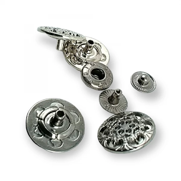 18 mm 28 boy Çıtçıt Düğme Mont ve Çanta Çıtçıtı Estetik Tasarımlı E 203