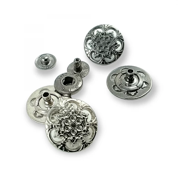 18 mm 28 boy Çıtçıt Düğme Mont ve Çanta Çıtçıtı Estetik Tasarımlı E 203