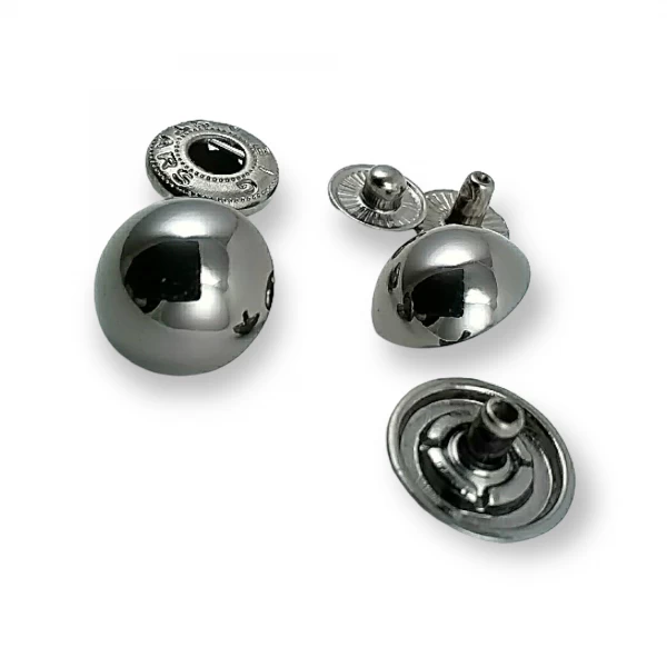 Metal snap button ball button 15 mm - size 20 E 204