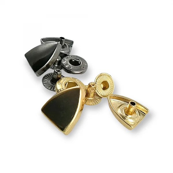 15 x 13 mm Çıtçıt Düğme Kalkan Tasarımlı E 2064