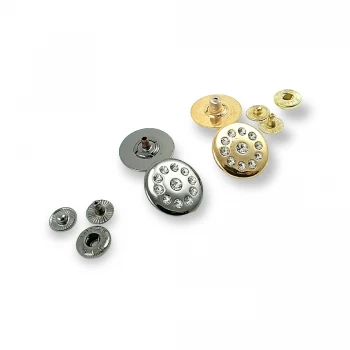 22 mm 36 L Rhinestone Snap fasteners Button E 292