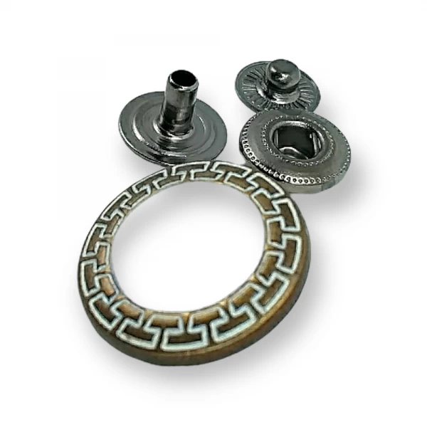 22 mm - 36 L  Enamel Snap Button Jacket and Coat Button E 421 MN V1