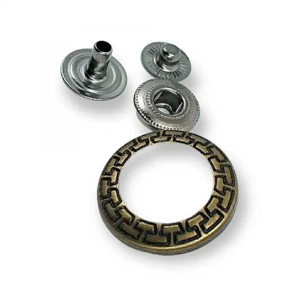 22 mm - 36 L  Enamel Snap Button Jacket and Coat Button E 421 MN V1