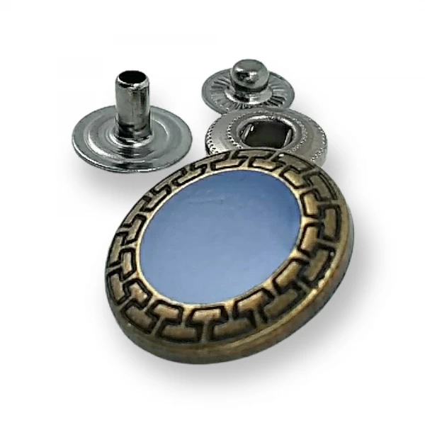 22 mm - 36 L  Enamel Snap Button Jacket and Coat Button E 421 MN V1