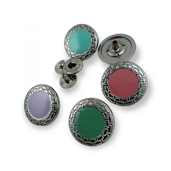 22 mm - 36 L  Enamel Snap Button Jacket and Coat Button E 421 MN V1