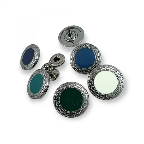 22 mm - 36 L  Enamel Snap Button Jacket and Coat Button E 421 MN V1