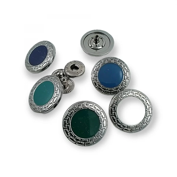 22 mm - 36 L  Enamel Snap Button Jacket and Coat Button E 421 MN V1