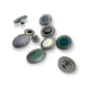 Mineli metal çıtçıt düğme 17 mm - 28 boy E 439 Mineli metal çıtçıt düğme 17 mm - 28 boy E 439