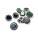 Mineli metal çıtçıt düğme 17 mm - 28 boy E 439 Mineli metal çıtçıt düğme 17 mm - 28 boy E 439