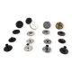 15 mm 27 L X Patterned Metal Snap Fasteners Button E 521