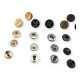15 mm 27 L X Patterned Metal Snap Fasteners Button E 521