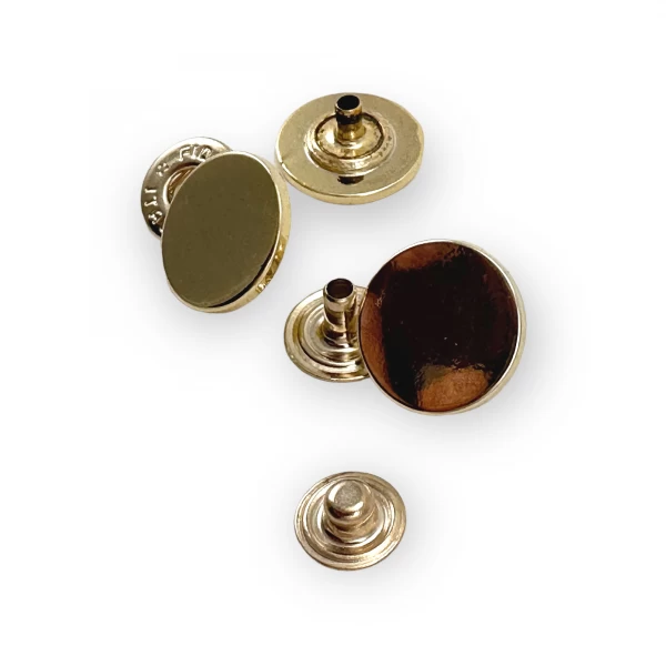 18 mm - 28 boy Düz Para Tipi Çıtçıt Düğme Dış Giyim Çıtçıtı E 563