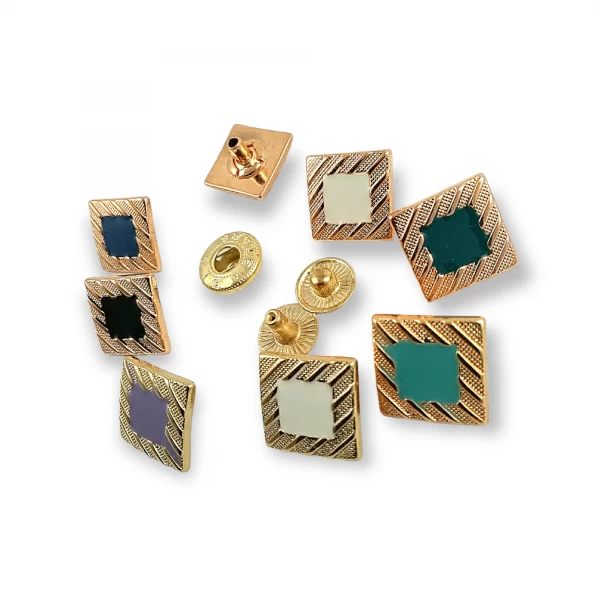 14 x 14 mm Snap Fasteners Enameled Jacket Snap Button E 618