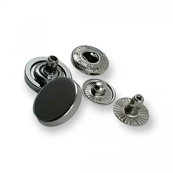 13 mm - 20 L Flat Coin Shape Snap Button E 693