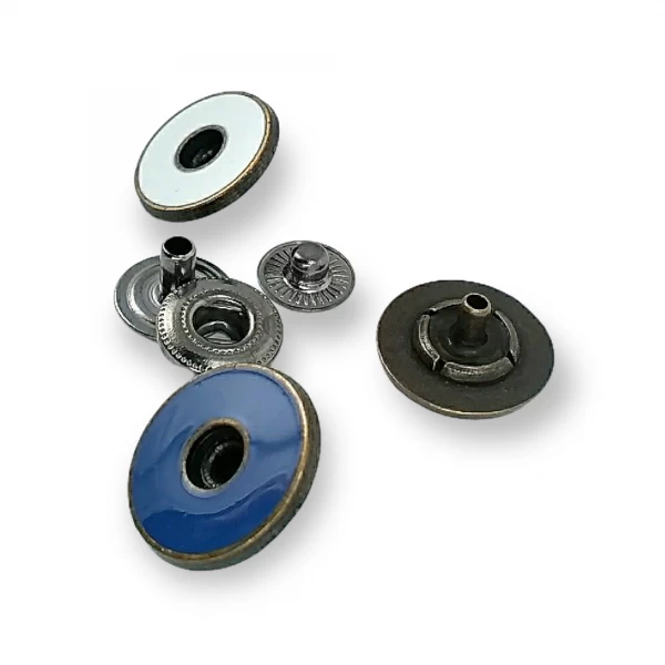17 mm - 28 L Enamel Snap Fasteners Button Center Hole E 728