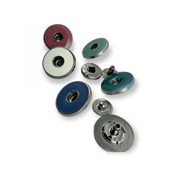 17 mm - 28 L Enamel Snap Fasteners Button Center Hole E 728