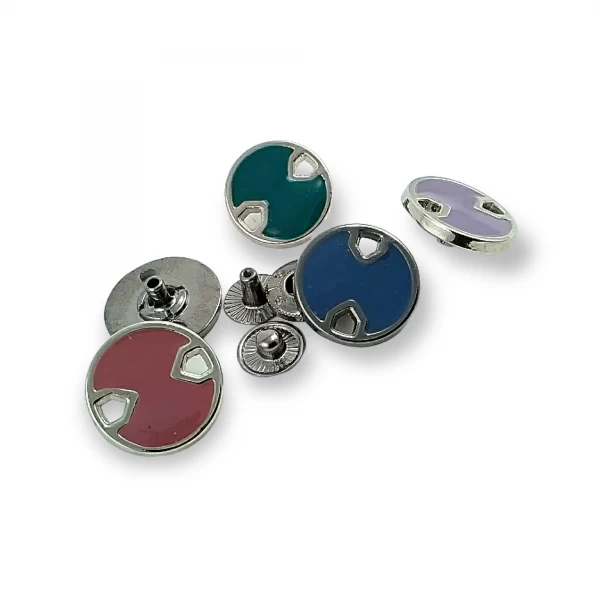 18 mm - 29 boy Mineli ve Estetik Metal çıtçıt düğme E 746