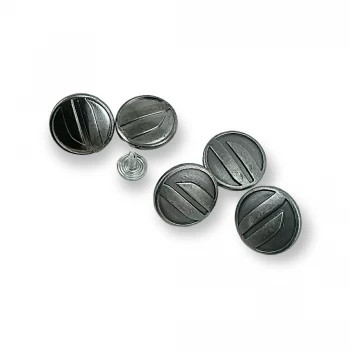16 mm 26 L  Aesthetic Patterned Jeans Button E 1019