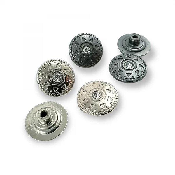 23 mm 36 boy Kot Düğme Taşlı Güneş Desenli E 333 23 mm 36 boy Kot Düğme Taşlı Güneş Desenli E 333