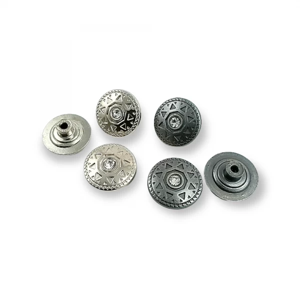 23 mm 36 boy Kot Düğme Taşlı Güneş Desenli E 333 23 mm 36 boy Kot Düğme Taşlı Güneş Desenli E 333