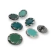22 mm 37 L Enamel Edge Patterned Jeans Button E 868