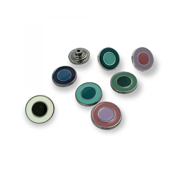 19 mm 30 L Enamel Ring Pattern Jeans Button E 939