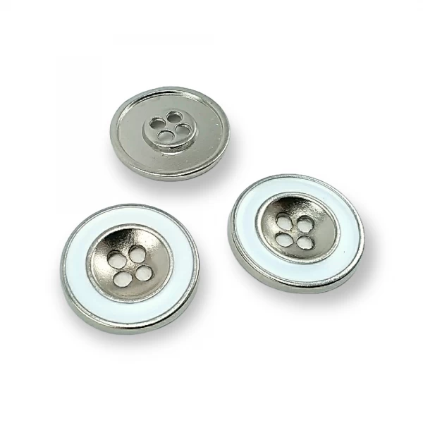25 mm 40 L Two Holes Enameled Metal Button Coat and Trench Coat Button E 774