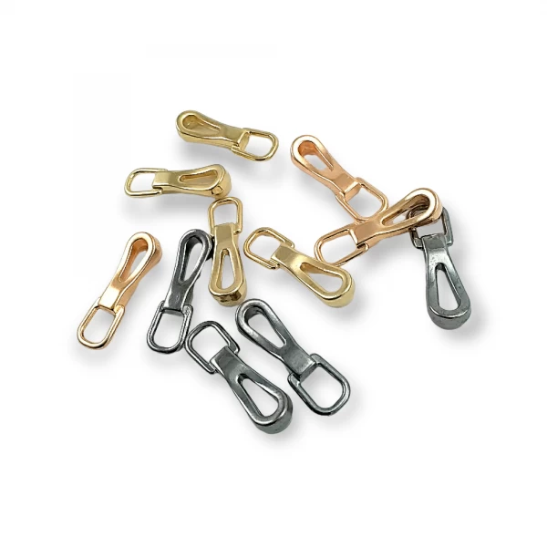 Metal fermuar elciği - sade tasarım 26 mm E 1736 Metal fermuar elciği - sade tasarım 26 mm E 1736