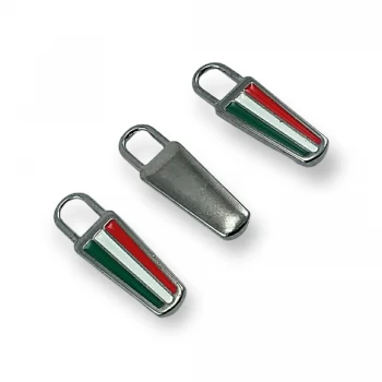 3 cm Enamel Zipper Pullers 3 Colors Combination E 1791