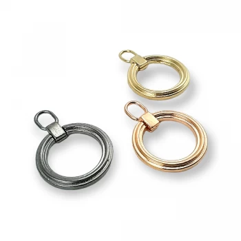 2,5 cm Zipper Pull - Zinc Alloy Metal E 2022