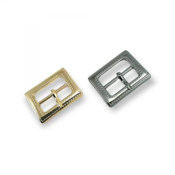 Dikdörtgen desenli metal toka 20 mm E 484