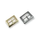 Dikdörtgen desenli metal toka 20 mm E 484