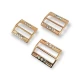 20 mm Rectangular plain tongue buckle E 796