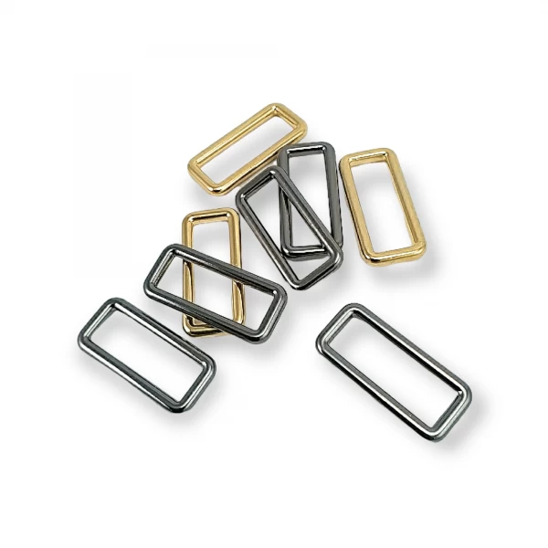 2 cm Dikdörtgen Çerçeve Toka Metal Askı Kayışı Tokası E 2094