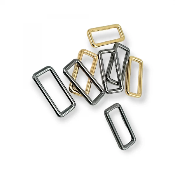 2 cm Dikdörtgen Çerçeve Toka Metal Askı Kayışı Tokası E 2094