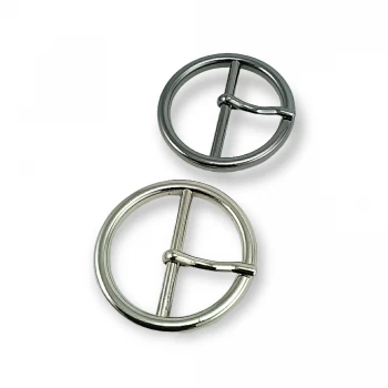 3 cm Belt Buckle - Round Ceneter Bar Buckle E 2127