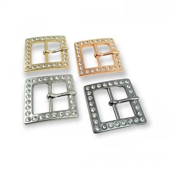 25mm Rhinestone Belt Buckle Center Bar Belt Buckle E 04
