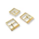 16 mm Center Bar Buckle Rectangle Buckle E 1722