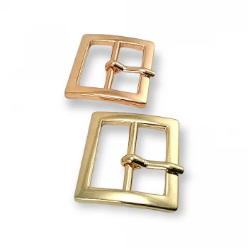 22 mm Rectangular belt buckle - metal E 2047