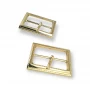 32 mm Rectangular Metal Center Bar Buckle  E 483