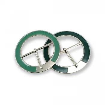 3 cm  Ring Buckle Metal  Center Bar Buckle E 843