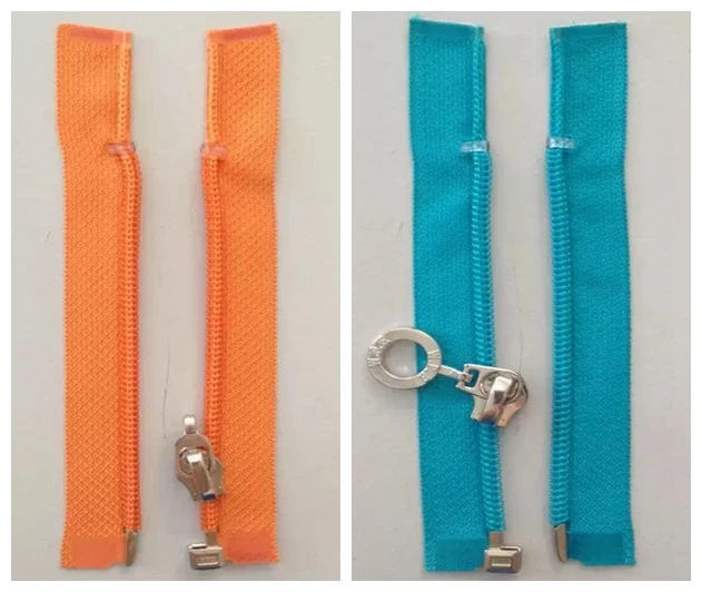 bobin açık uçlu fermuarlar