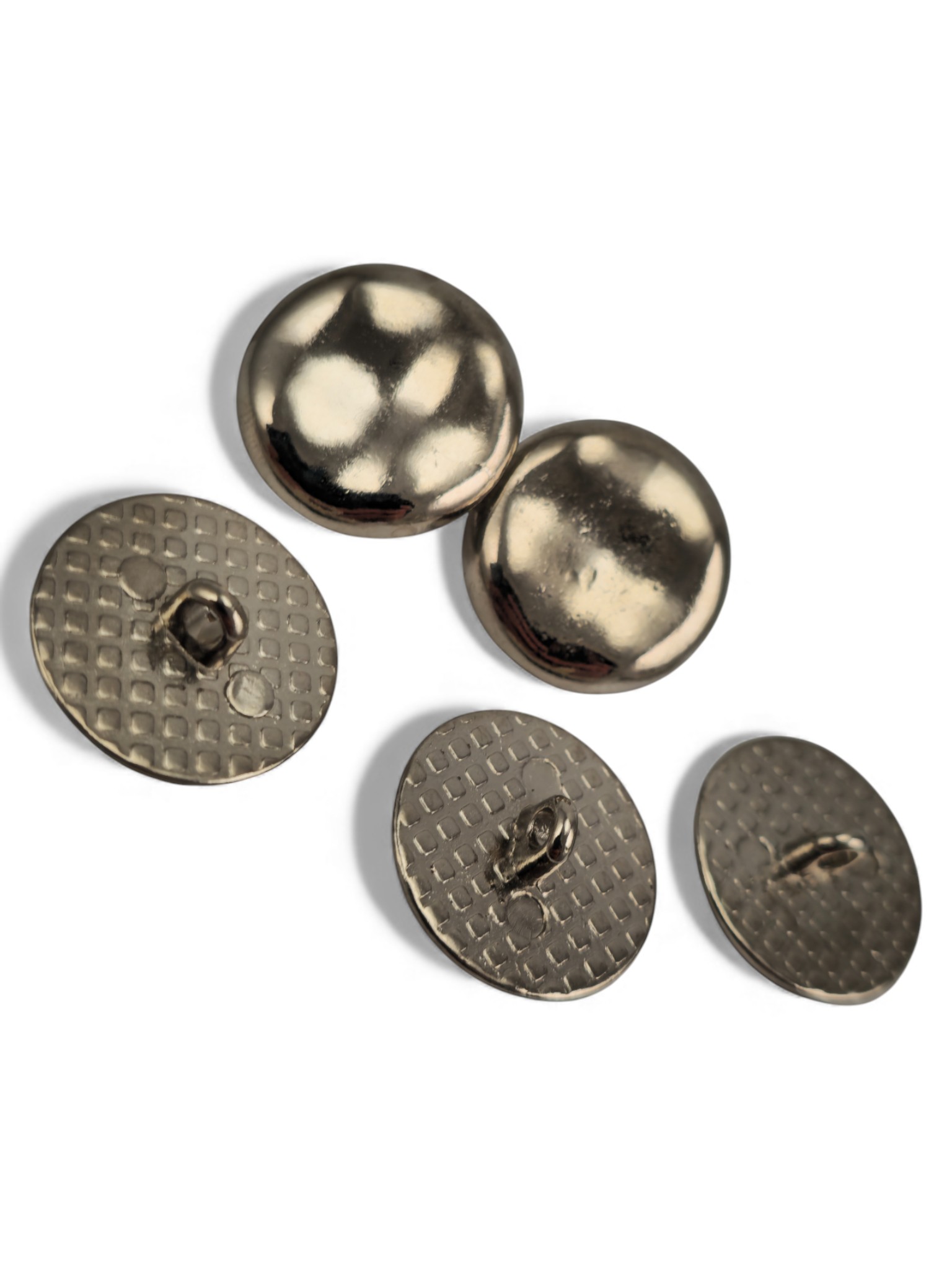 hafif dalgalı parlak Ayaklı Düğme,Ceket Düğmesi 20 mm - 32 boy E 1966