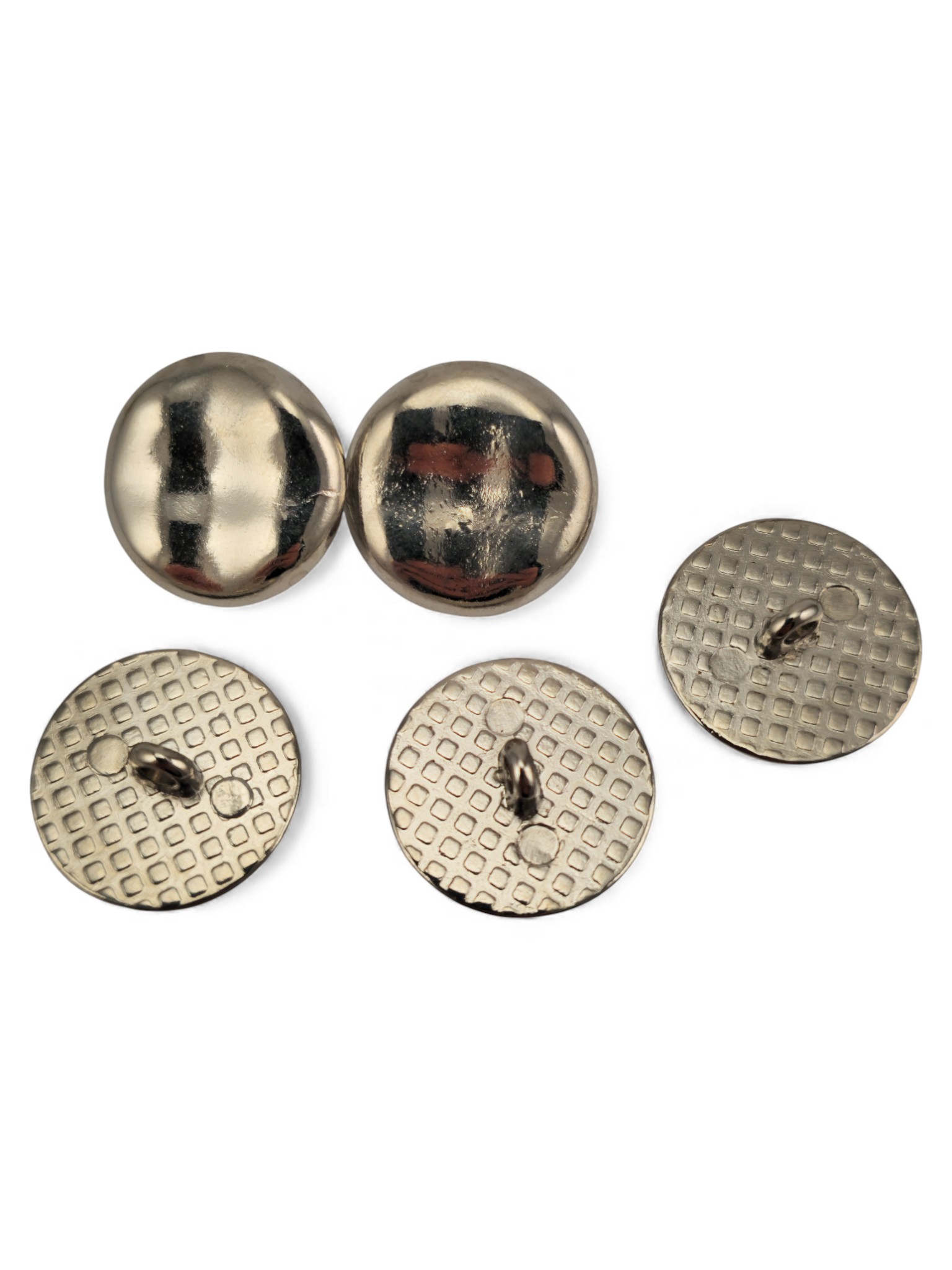 hafif dalgalı parlak Ayaklı Düğme,Ceket Düğmesi 20 mm - 32 boy E 1966