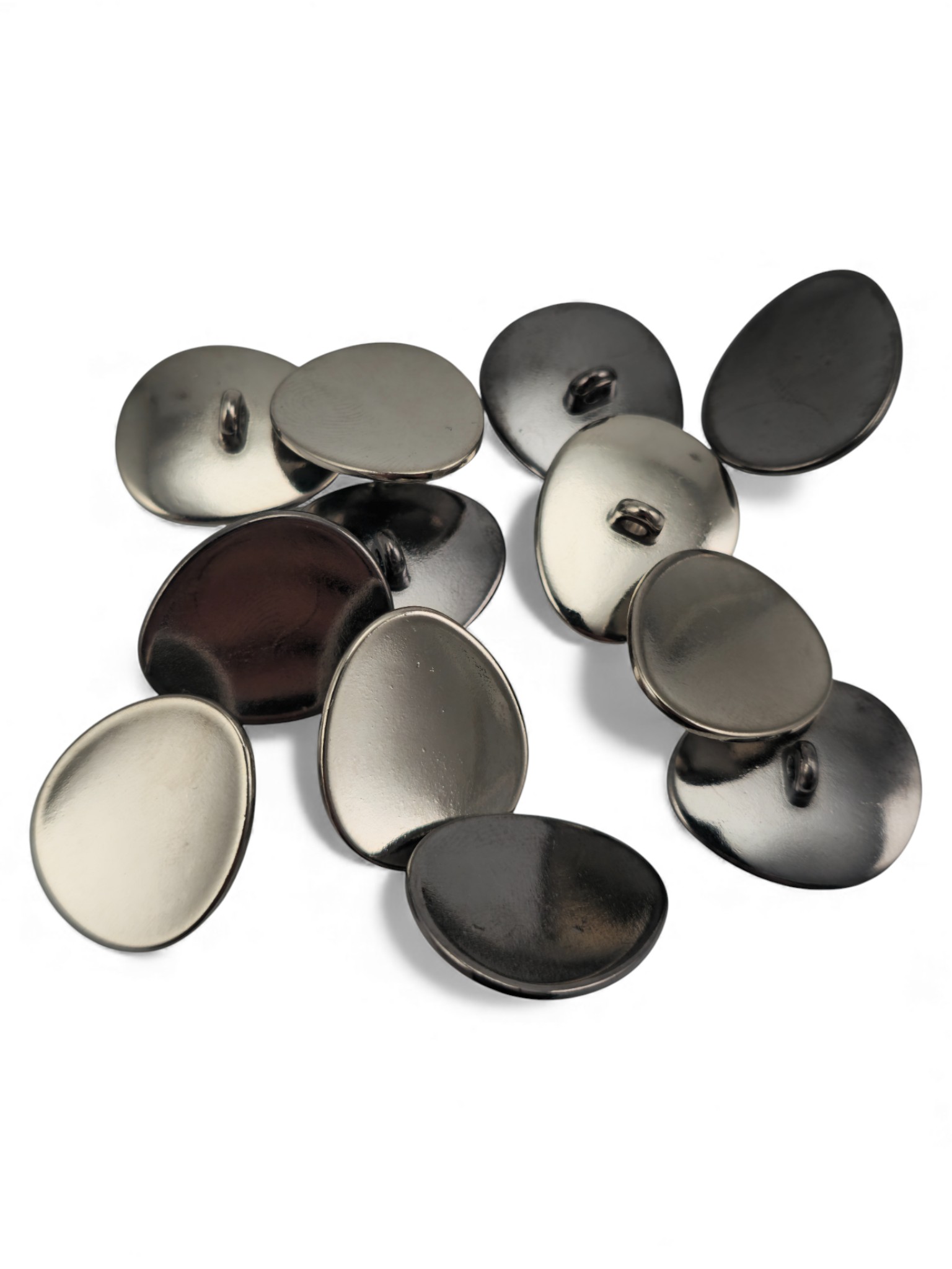 Asimetrik oval Şekilli Ceket Düğmesi 23 mm x 19.5 mm  - 36 boy E 2075