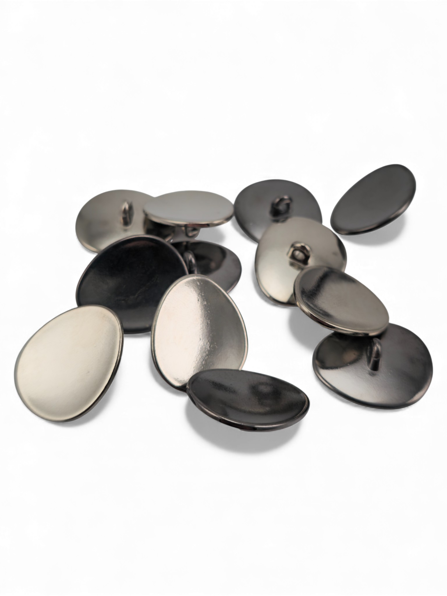 Asimetrik oval Şekilli Ceket Düğmesi 23 mm x 19.5 mm  - 36 boy E 2075