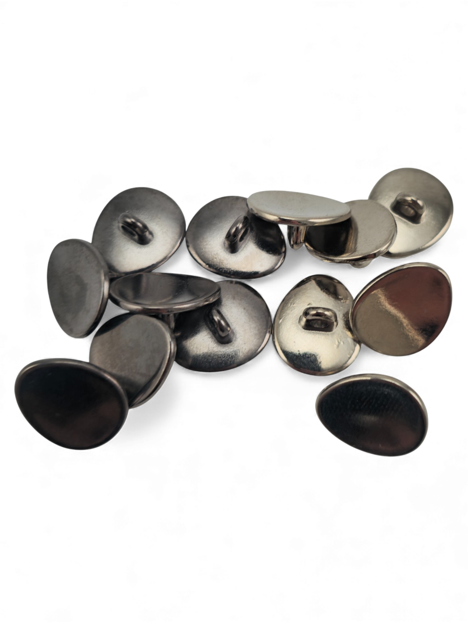 Oval Bombeli Ceket Düğmesi 15 mm x 13 mm E 2076
